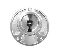 Compatible With YZF R1 R1M R7 R6 R15 R15M R3 Fuel Gas Tank Cover Motorcycle Accessories Quick Release Rotate Aluminum Oil Cap Racing(Sliver Black)