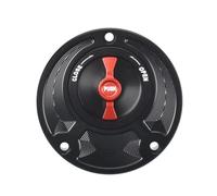 Compatible With YZF R1 R1M R7 R6 R15 R15M R3 Fuel Gas Tank Cover Motorcycle Accessories Quick Release Rotate Aluminum Oil Cap Racing(Black Red)