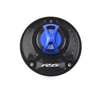 Compatible With YZF R1 R1M R7 R6 R15 R15M R3 Fuel Gas Tank Cover Quick Release Rotate Aluminum Oil Cap Racing Motorcycle Accessories(Blue R6)