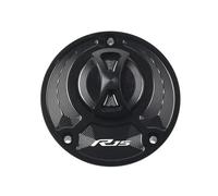 Compatible With YZF R1 R1M R7 R6 R15 R15M R3 Fuel Gas Tank Cover Quick Release Rotate Aluminum Oil Cap Racing Motorcycle Accessories(Black R15)