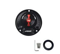 Compatible With YZF R1M R1 R3 R15V3 R15M R15 V4 Keyless Motorcycle Fuel Gas Tank Cap Cover Aluminum Accessories(R6 RED)