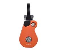 Compatta la puleggia con cuscinetti per alpinismo con piastre laterali, resistente per esplorazioni esterne, installazione rapida, puleggia girevole