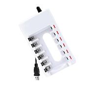 Compattamente 6Bay Adattatore di Ricarica Batteria Compatibile Per 1.2V 2A/3A Batterie Adattatore di Ricarica Per Casa Ufficio Accessorio Batteria USB