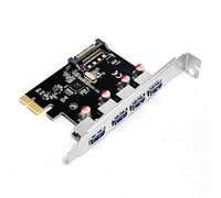 Compattamente PCIE3.0 Scheda di Espansione USB Con Larghezza di Banda 5Gbps Potenza Stabile Consegna MultiDevice Connettività Per PC Costruisce Scheda di Espansione
