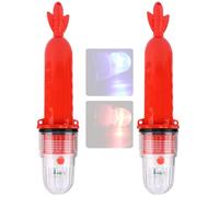 Compatti 3V LED Pesca Luce Doppio Scopo Pesce Attrattore e Marino Segnali di avvertimento per applicazioni marine Rete da pesca Accessorio Luce