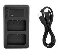 Compatto Dual per caricabatterie per Speedlite per unità flash | Doppia ricarica simultanea, riduce i tempi di inattività, per ingresso USB-C, compatibile con serie V1, design compatto