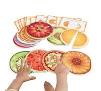 Compatto frazione Tiles, Early Learning Sorting Toy, Magnetic Educational Puzzle with Sturdy Pieces, Ergonomic Math Manipulative, Classroom Activity Set with Color Coded, Learning Tool for Students