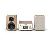 Pure Classic Stereo Mini - Das charmante Micro-Stereo-System, Baumwoll-Weiß/Eiche