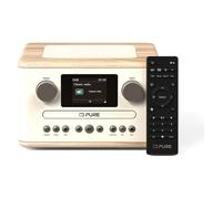 Pure Classic C-D4 - Das charmante Digitalradio mit CD-Player, Baumwoll-Weiß/Eiche