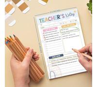 Compatto insegnante apprezzamento floreale lista di controllo planner carta per materiale scolastico insegnante