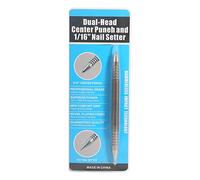 Compatto per la testa Nail Setter senza martello 1/16 ″ Set di chiodi a molla 5000 Forza d'impatto - Strumento di rimozione del perno della porta S Set centrale per metallo