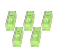 Compatto per livella a bolla d'aria per ufficio scrivania Setup Compact per | Flaconcino trasparente a bolle, lettura ad alta precisione, corpo acrilico, 40x15x15mm, strumento della decorazione domestica