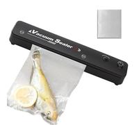 Compatto Sigillatore Sottovuoto | Conservazione Alimenti Elettrica Portatile - Macchina Per Sigillare Sottovuoto Con 100 Sacchetti | Per Carne Cruda Cereali Pesce Frutta Formaggio Frigo Congelatore Do