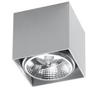 Compatto Spot Gellia Grigio B: 12cm Angolare GU10 Plafoniera Soggiorno Corridoio