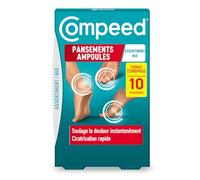 Compeed - 10 cerotti assortiti per piedistallo - multiformato - Tecnologia idrocolloide - Sollievo istantaneo