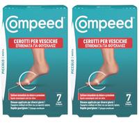 COMPEED Cerotti per vesciche. Lunga durata e resistenti all'acqua - Per vesciche piccole, 7 Cerotti. Pack 100% plastic free (Confezione da 2)