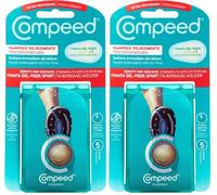 COMPEED Cerotti per vesciche sotto la pianta del piede, a lunga durata e guarigione veloce - 5 Cerotti (Confezione da 2)