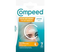 Compeed - Cerotto detergente anti-macchie - Deterge, assorbe ed esfolia - Cerotti idrocolloidali, cerotti per brufoli - Ideale per l'uso notturno - Per grandi aree soggette a imperfezioni - 7 cerotti