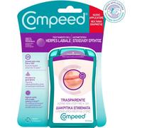 COMPEED Cerottini trasparenti per Herpes labiale, Rapido Sollievo, 15 cerotti