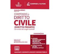 Compendio di diritto civile (diritto privato) con analisi dei singoli contratti