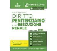 Compendio di diritto penitenziario e dell'esecuzione penale 2026 aggiornato al D