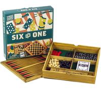 Compendio Di Giochi In Legno | Set Di Giochi Combinati Portatile Sei In Uno