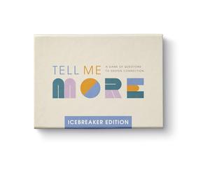 Compendium Dimmi di più: Icebreaker Edition - Un gioco per iniziare una conversazione di 52 Domande per approfondire le connessioni