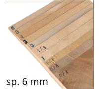 Compensato Betulla Avio cm. 61x30 mm. 6 12 strati cod B2315,60 Amati