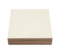 Compensato di Tiglio, Pannello di Legno 3mm per Taglio Laser | Incisione e pirografia - Set di 30 fogli 40 x 40 cm - Tavola fai da te resistente, facile da tagliare per modellini e