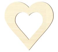 Compensato zuschnitte - Cuore Con Interno Scollo, individueller zuschnitt - Pioppo 3 mm, Compensato, 12 x 12cm Innenmaß, 27 x 27cm Außenmaß