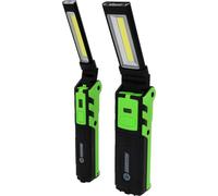 KS Tools COMPETITION 512.4505 - Set di 2 lampade da lavoro a LED, dimmerabili, con funzione power bank