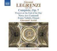 Giovanni Legrenzi – Compiete, Op. 7 – CD – NAXOS