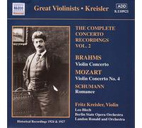 Fritz Kreisler Mozart / Brahms: Violin Concertos (CD) Album