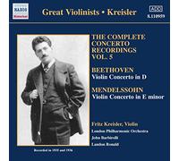 Ludwig van Beethoven Violin Concertos (Kreisler, Lpo) (CD) Album