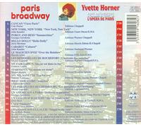 Yvette Horner Les Plus Belles Comedies Musicales Du Monde;Paris Broadway (CD)
