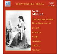 Dame Nellie Melba Paris and London Recordings, the 1908 - 1913 (CD) Album