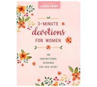 Compiled by Bar 3-Minute Devotions for Women Large Print: 180 Inspir (Tascabile)