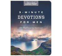 Compiled by Barbour Staff 3-Minute Devotions for Men Large Print (Tascabile)