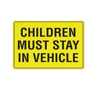 Compladeta Cartello "Children Must Stay In", 20,3 x 30,5 cm, in alluminio antiruggine, resistente ai raggi UV, impermeabile, resistente alle intemperie e allo sbiadimento, 4 fori preforati