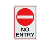Compladeta Cartello con scritta "No Entry Traffic", divertente decorazione per porta di casa, ufficio, cortile, in alluminio antiruggine, 30,5 x 20,3 cm, fori preforati, resistente alle intemperie