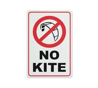 Compladeta Cartello in metallo con scritta "No Kite Surfing", 30,5 x 20,3 cm, per affari, lavoro, ufficio, casa, consegna, cartelli stradali, cartelli da giardino