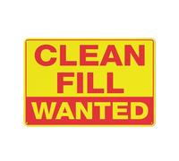 Compladeta Clean Fill Wanted Sign 30,5 x 20,3 cm, cartello in metallo, alluminio antiruggine, multicolore