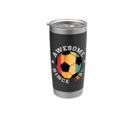 Compleanno Calcio Giocatore 30 anni Impressionante Dal 1996 Calcio Bicchiere termico in acciaio inox doppia parete