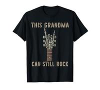 Compleanno della Chitarra This Grandma Can Still Rock On Skeleton Hand Maglietta