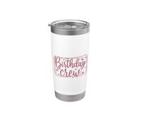 Compleanno equipaggio, donne e ragazze partito di compleanno abbinato Bicchiere termico in acciaio inox doppia parete