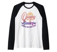 Compleanno Gennaio, per Donne, Regine, Nato Gennaio Maglia con Maniche Raglan