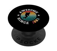 Compleanno Hockey Lover 43 anni Impressionante Dal 1983 PopSockets PopGrip Adesivo