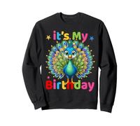 Compleanno Pavone Party Design per Bambini, Adulti Felpa