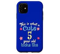 Compleanno per bambini Questo è ciò che sembra un carino 5 di cinque anni Custodia per iPhone 11