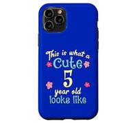 Compleanno per bambini Questo è ciò che sembra un carino 5 di cinque anni Custodia per iPhone 11 Pro